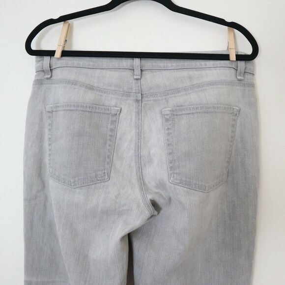 Eileen Fisher Stretch Organic Cotton Boyfriend Jeans Vintage Grey - Picture 6 of 10